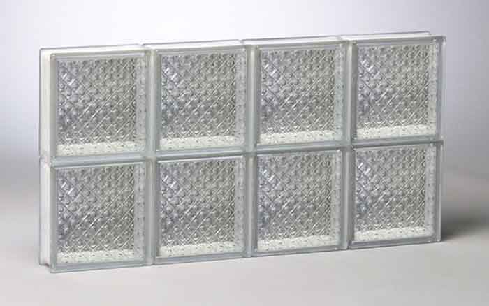 Diamond-Pattern glass block diamond pattern