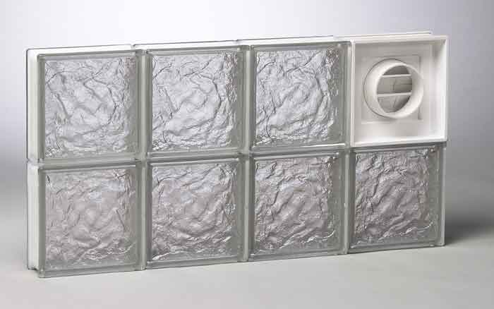Ice-Pattern glass block ice pattern