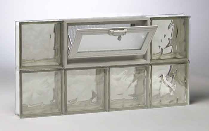 glass block brozen pattern